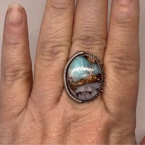 Sterling Silver and Turquoise Stone Ring